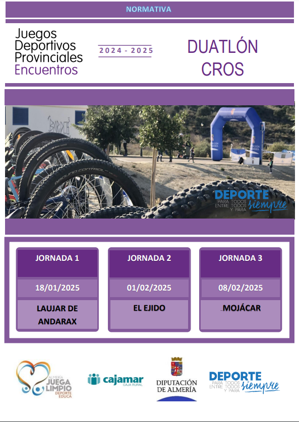 Encuentros Educativos de Promoción de Duatlón Cross. Mojácar 8-2-25